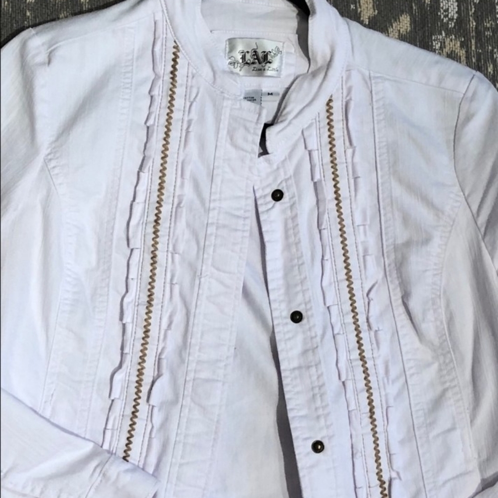 🌼White jean jacket